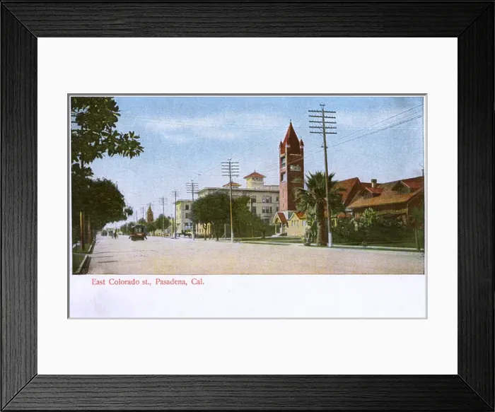 Framed Print : East Colorado Street, Pasadena, California, USA Framed Print : East Colorado Street, Pasadena, California, USA