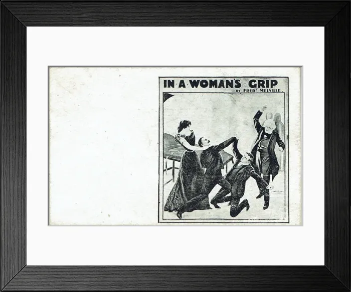 Framed Print : In a Womans Grip by Frederick Melville Framed Print : In a Womans Grip by Frederick Melville