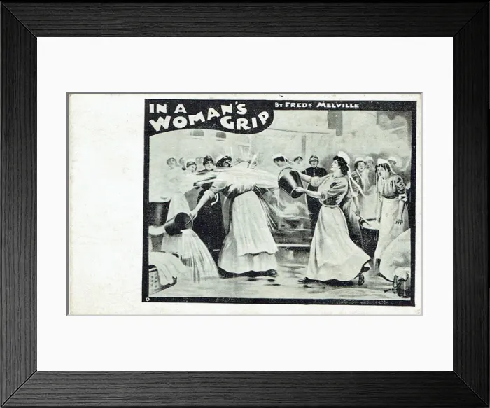Framed Print : In a Womans Grip by Frederick Melville Framed Print : In a Womans Grip by Frederick Melville