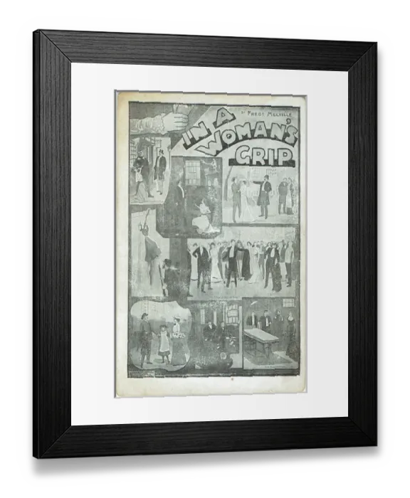 Framed Print : In a Womans Grip by Frederick Melville Framed Print : In a Womans Grip by Frederick Melville