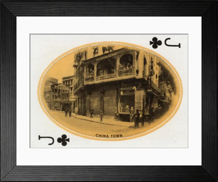 Framed Print : New York City - Playing card - Chinatown - Jack of Clubs Framed Print : New York City - Playing card - Chinatown - Jack of Clubs