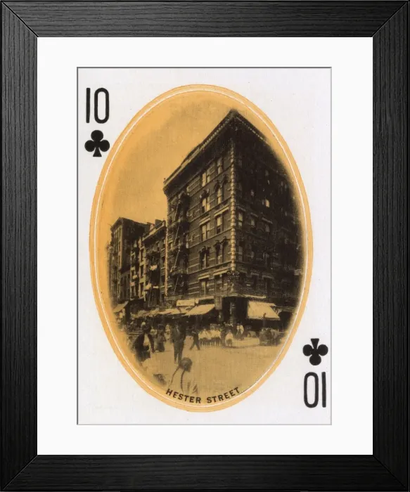 Framed Print : New York City - Playing card - Nester Street, 10 of Clubs Framed Print : New York City - Playing card - Nester Street, 10 of Clubs