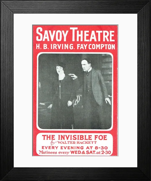 Framed Print : The Invisible Foe by Walter Hackett Framed Print : The Invisible Foe by Walter Hackett