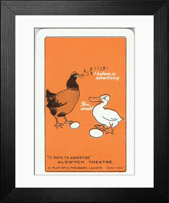 Framed Print : It Pays to Advertise by Roi Cooper Megru & Walter Hackett Framed Print : It Pays to Advertise by Roi Cooper Megru & Walter Hackett