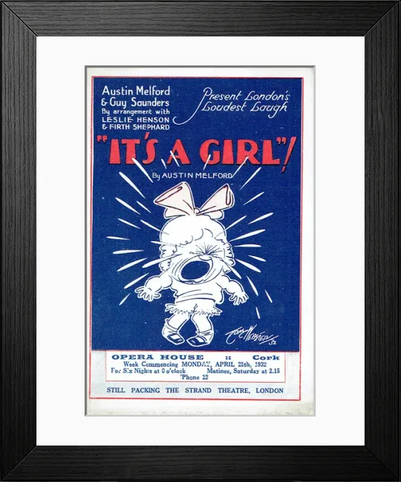 Framed Print : Its A Girl by Austin Melford Framed Print : Its A Girl by Austin Melford