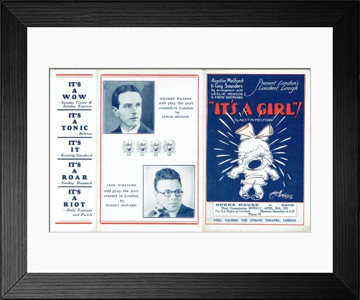 Framed Print : Its A Girl by Austin Melford Framed Print : Its A Girl by Austin Melford