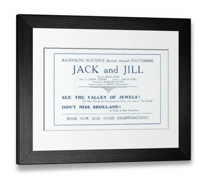 Framed Print : Jack and Jill: Book by Frank Leigh