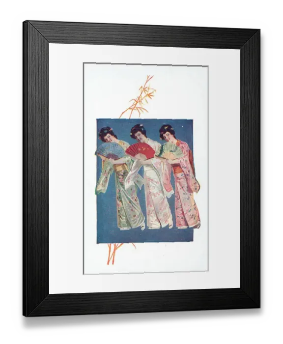Framed Print : The Kimonos Framed Print : The Kimonos