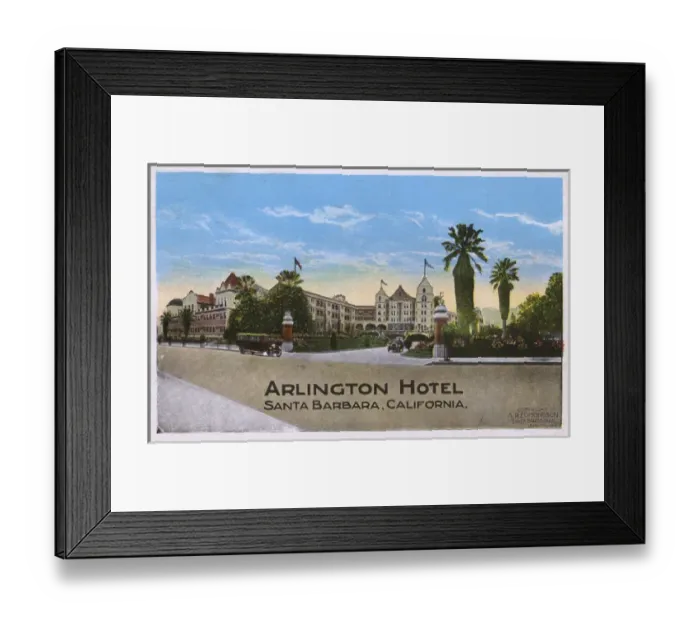 Framed Print : The Arlington Hotel, Santa Barbara, California, USA Framed Print : The Arlington Hotel, Santa Barbara, California, USA