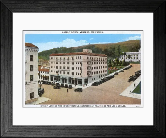 Framed Print : Hotel Ventura, Ventura, Ventura County, California, USA Framed Print : Hotel Ventura, Ventura, Ventura County, California, USA