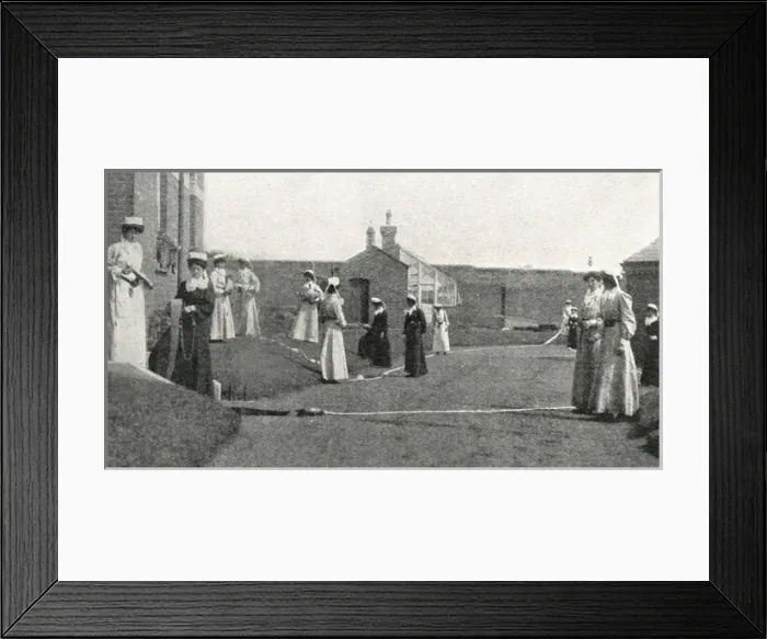 Framed Print : Aylesbury Inebriate Reformatory - Fire Drill by Officers Framed Print : Aylesbury Inebriate Reformatory - Fire Drill by Officers