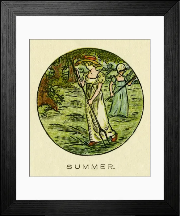 Framed Print : The Seasons. Summer Framed Print : The Seasons. Summer