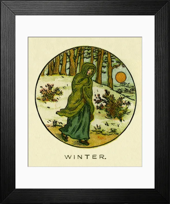 Framed Print : The Seasons. Winter Framed Print : The Seasons. Winter