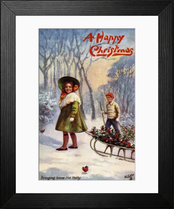 Framed Print : Taking home the holly Framed Print : Taking home the holly