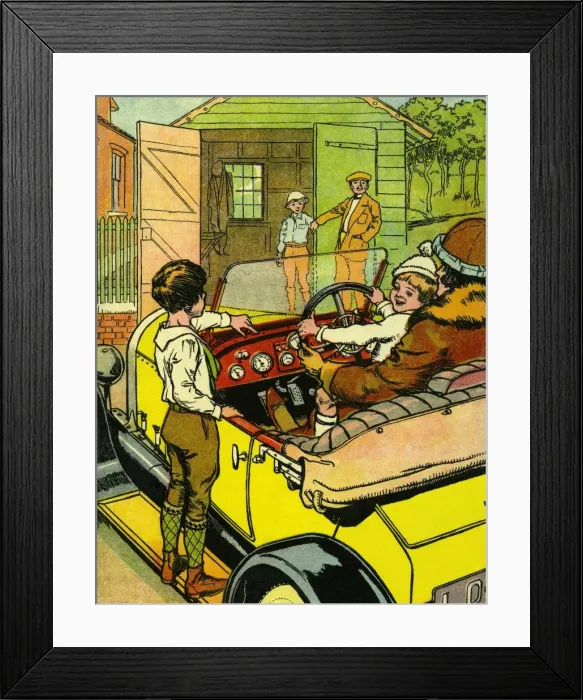 Framed Print : Driving an open top sports car Framed Print : Driving an open top sports car