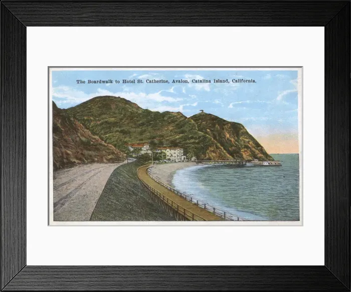 Framed Print : Hotel St Catherine, Santa Catalina Island, California, USA Framed Print : Hotel St Catherine, Santa Catalina Island, California, USA