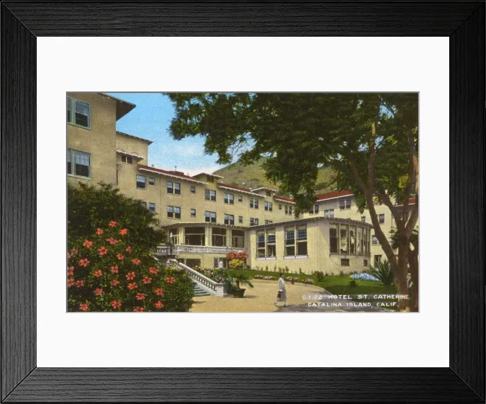 Framed Print : Hotel St Catherine, Santa Catalina Island, California, USA Framed Print : Hotel St Catherine, Santa Catalina Island, California, USA