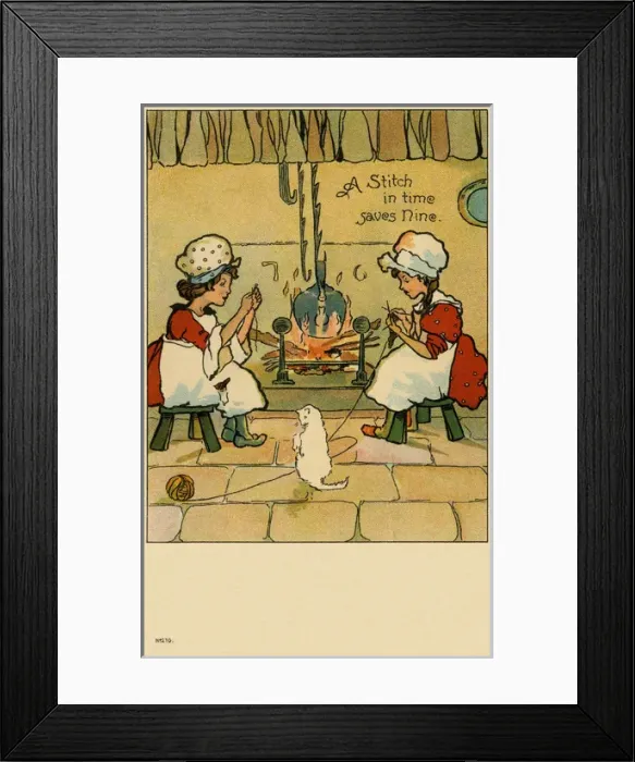 Framed Print : A stitch in time saves nine Framed Print : A stitch in time saves nine