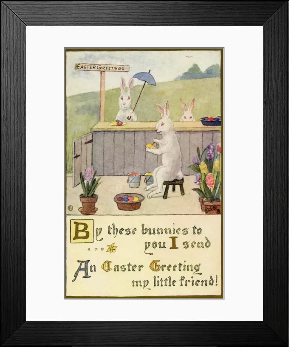 Framed Print : Easter bunnies Framed Print : Easter bunnies