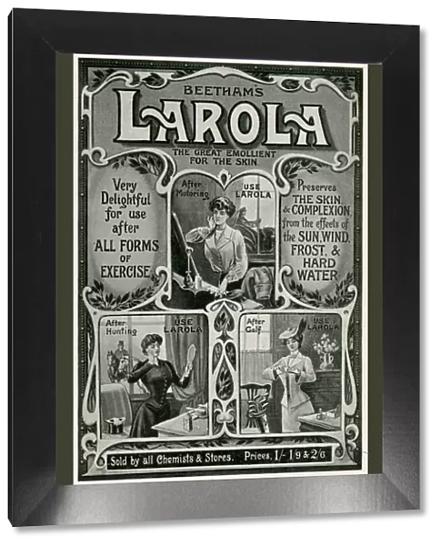 Advert for Beethams Larola skin care 1904