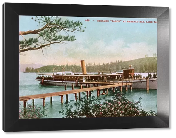 Tahoe steamer at Emerald Bay, Lake Tahoe, California, USA
