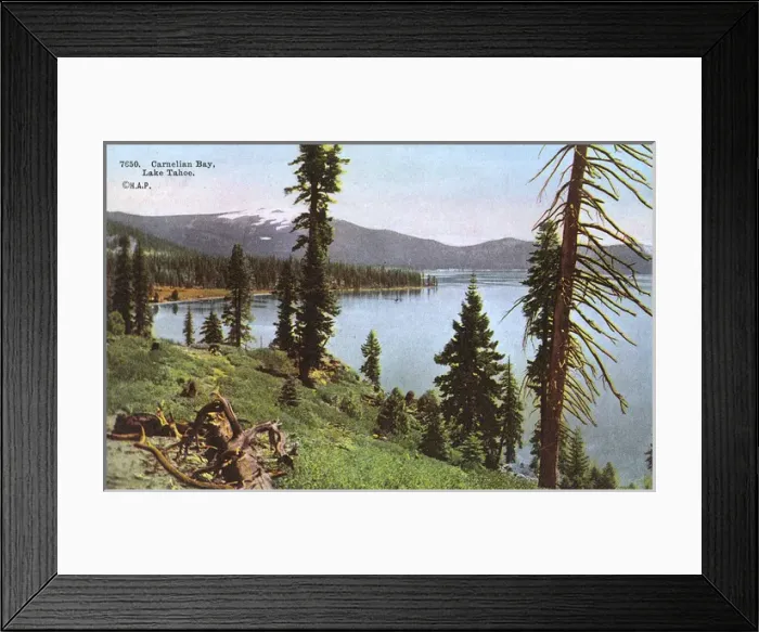Framed Print : View of Carnelian Bay, Lake Tahoe, California, USA Framed Print : View of Carnelian Bay, Lake Tahoe, California, USA