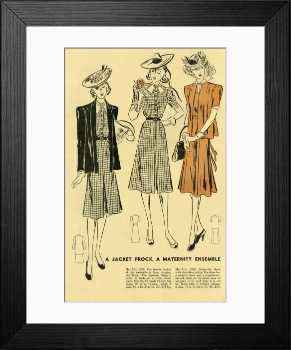 Framed Print : McCalls dress patterns Framed Print : McCalls dress patterns