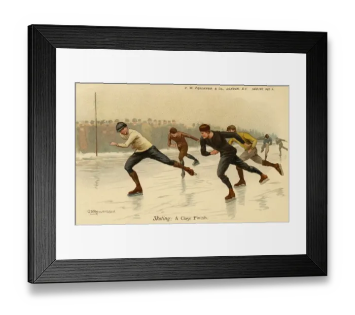 Framed Print : Skating: A close finish Framed Print : Skating: A close finish