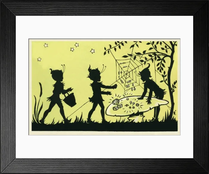 Framed Print : Pixie silhouette Framed Print : Pixie silhouette