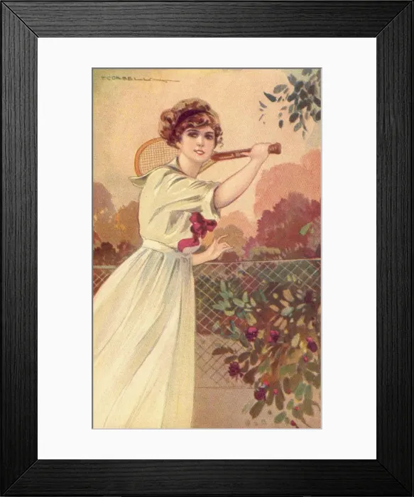 Framed Print : Tennis player