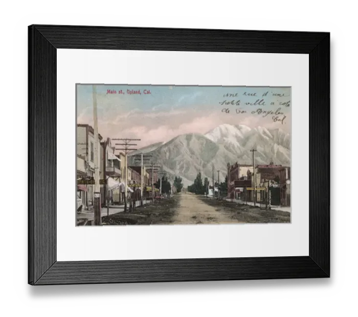 Framed Print : Main Street, Upland, San Bernardino County, California, USA Framed Print : Main Street, Upland, San Bernardino County, California, USA