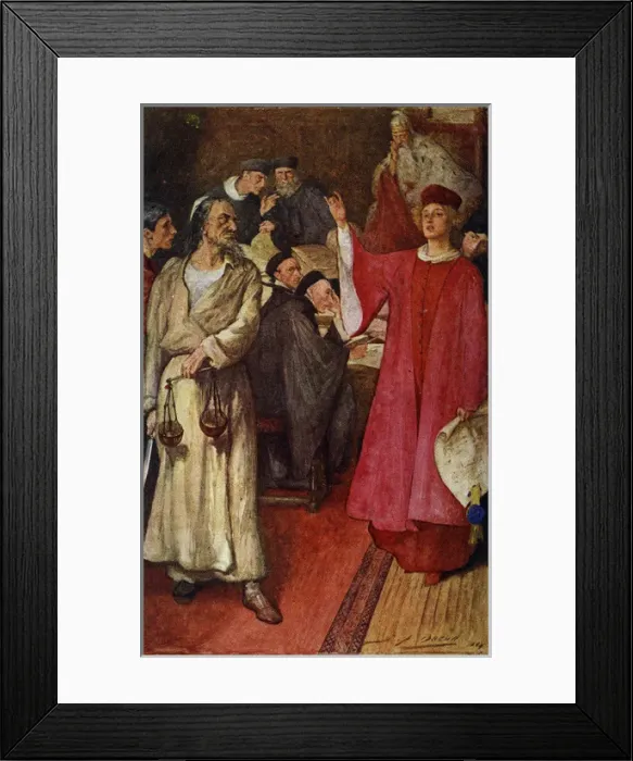 Framed Print : The Merchant of Venice Framed Print : The Merchant of Venice