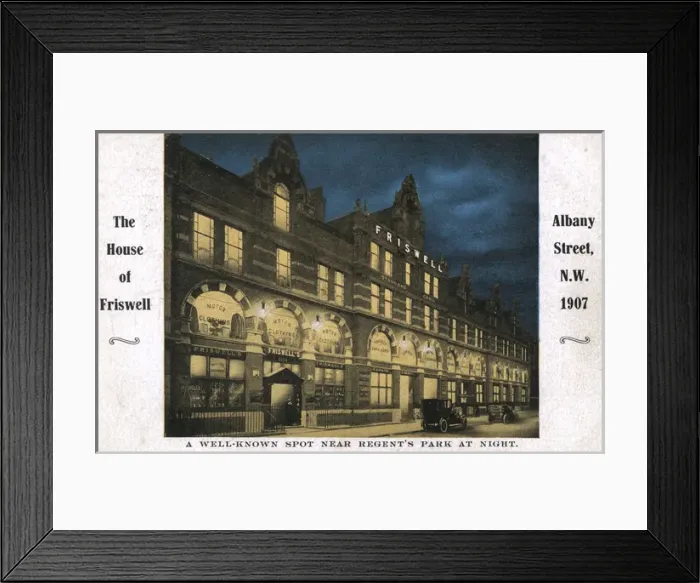 Framed Print : House of Friswell, 1 Albany Street, NW London Framed Print : House of Friswell, 1 Albany Street, NW London