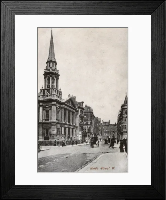 Framed Print : Wesleyan Chapel, Hinde Street, Marylebone, London Framed Print : Wesleyan Chapel, Hinde Street, Marylebone, London