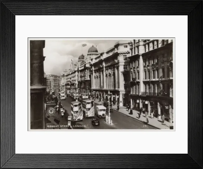 Framed Print : View of Regent Street, London, on a busy day Framed Print : View of Regent Street, London, on a busy day