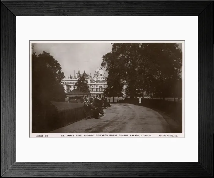 Framed Print : View of St Jamess Park, London Framed Print : View of St Jamess Park, London