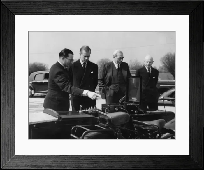 Framed Print : The Duke of Edinburgh at the Road Research Laboratory Framed Print : The Duke of Edinburgh at the Road Research Laboratory