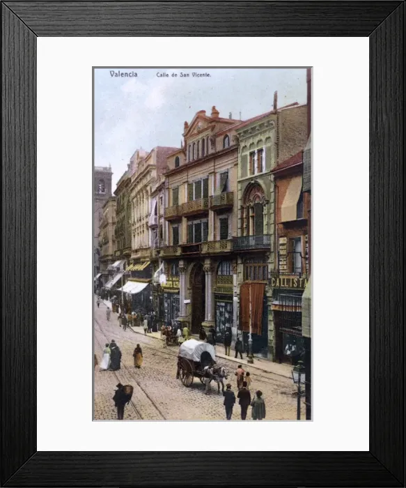 Framed Print : Calle de San Vicente, Valencia, Spain Framed Print : Calle de San Vicente, Valencia, Spain