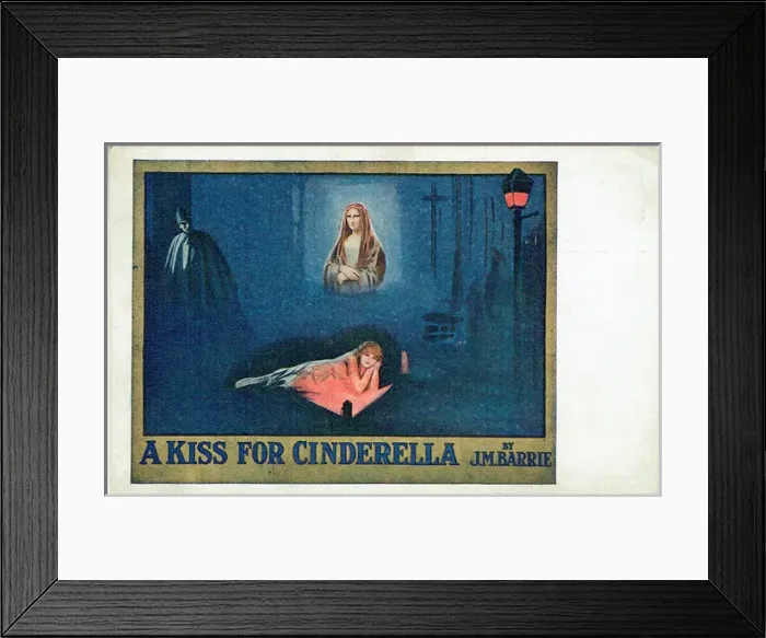 Framed Print : A Kiss for Cinderella by J M Barrie Framed Print : A Kiss for Cinderella by J M Barrie