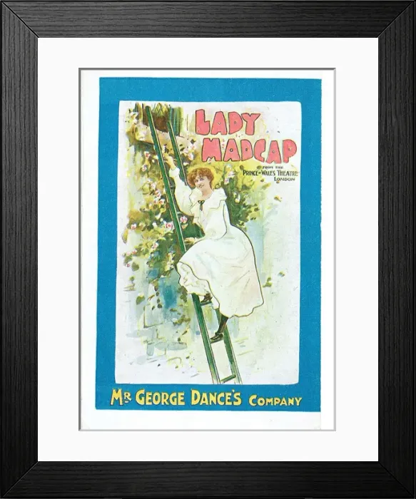 Framed Print : Lady Madcap by Paul Rubens and N Newham Davis Framed Print : Lady Madcap by Paul Rubens and N Newham Davis