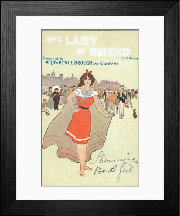 Framed Print : The Lady of Ostend by Francis Burnand Framed Print : The Lady of Ostend by Francis Burnand