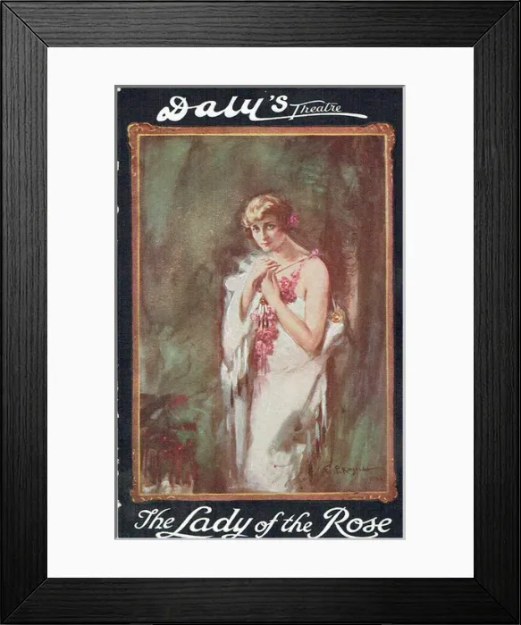 Framed Print : The Lady of the Rose by Frederick Lonsdale Framed Print : The Lady of the Rose by Frederick Lonsdale
