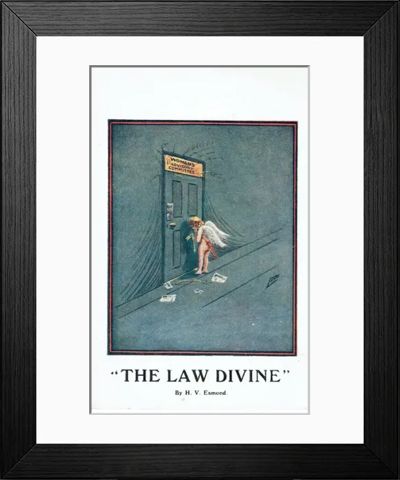 Framed Print : The Law Divine by H V Esmond Framed Print : The Law Divine by H V Esmond