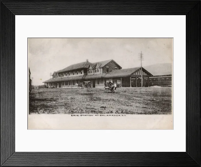 Framed Print : Railway station, Salamanca, NY State, USA Framed Print : Railway station, Salamanca, NY State, USA