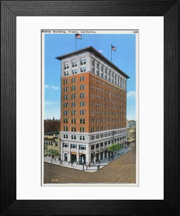 Framed Print : Mattei Building, Fresno, California, USA Framed Print : Mattei Building, Fresno, California, USA