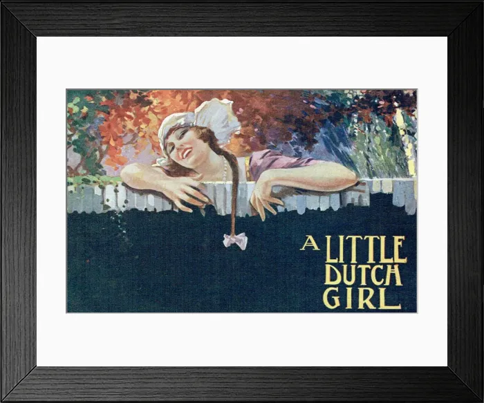 Framed Print : A Little Dutch Girl by Leo Stein and Bela Jenbach Framed Print : A Little Dutch Girl by Leo Stein and Bela Jenbach