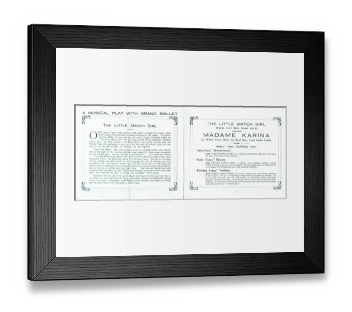 Framed Print : The Little Match Girl by Captain Janssen Framed Print : The Little Match Girl by Captain Janssen