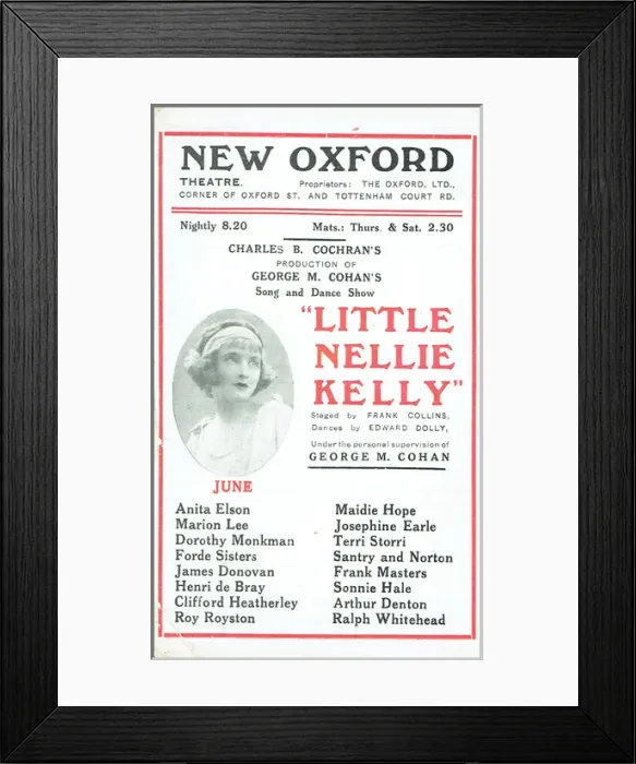 Framed Print : Little Nellie Kelly by George M Cohan Framed Print : Little Nellie Kelly by George M Cohan