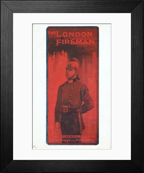 Framed Print : The London Fireman by George Conquest and Arthur Shirley Framed Print : The London Fireman by George Conquest and Arthur Shirley