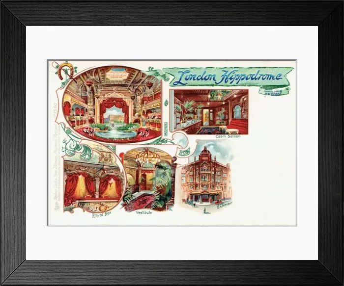 Framed Print : The London Hippodrome - interior Framed Print : The London Hippodrome - interior